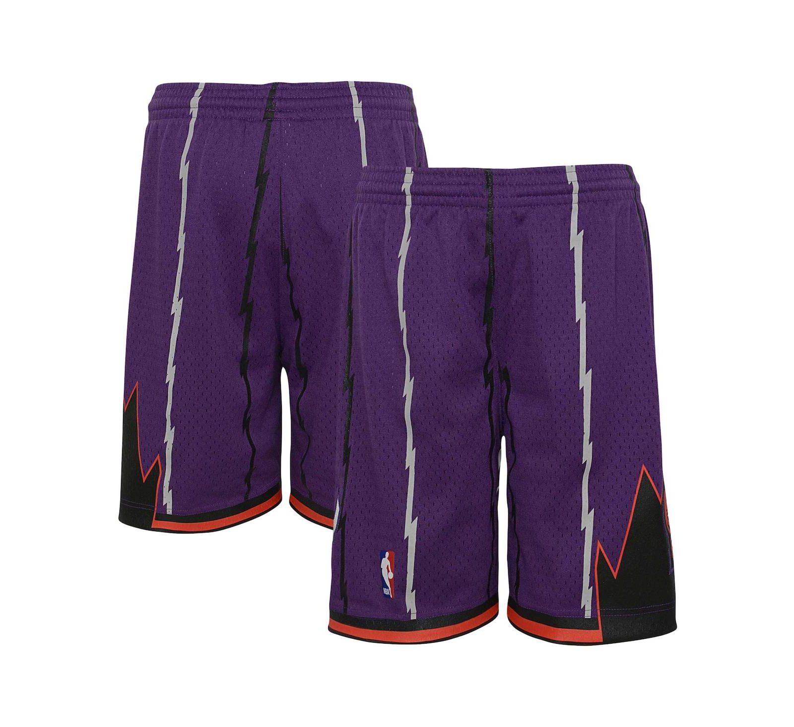Шорты Mitchell & Ness Big Boys Purple Toronto Raptors Hardwood Classics Swingman Shorts