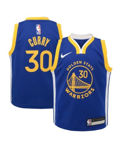 Nike Stephen Curry Royal Golden State Warriors Dri-FIT Swingman Player Jersey - Icon Edition для детей и подростков