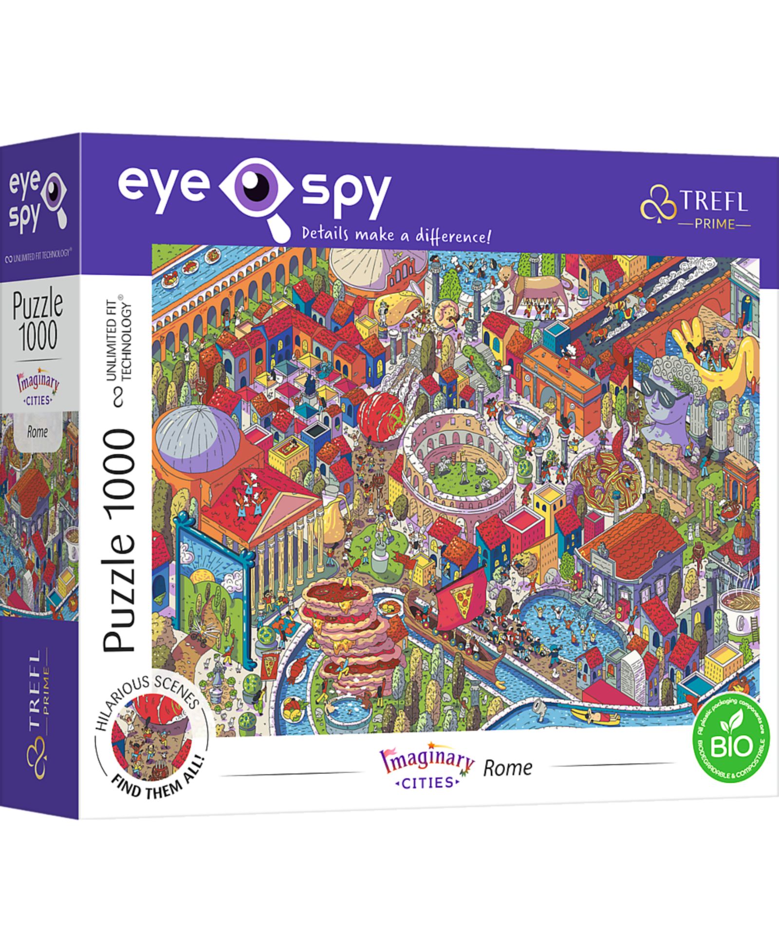 Trefl пазл Prime Eye Spy, 1000 деталей, Imaginary Cities: Rome