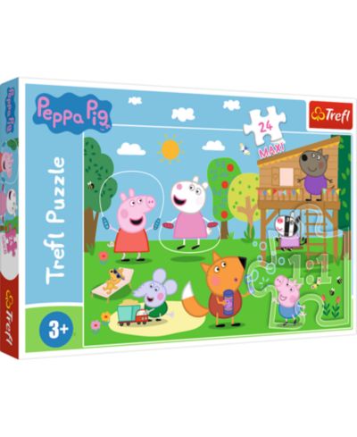 Trefl Peppa Pig's Fun in the Grass 24-Piece Puzzle, Ages 3+