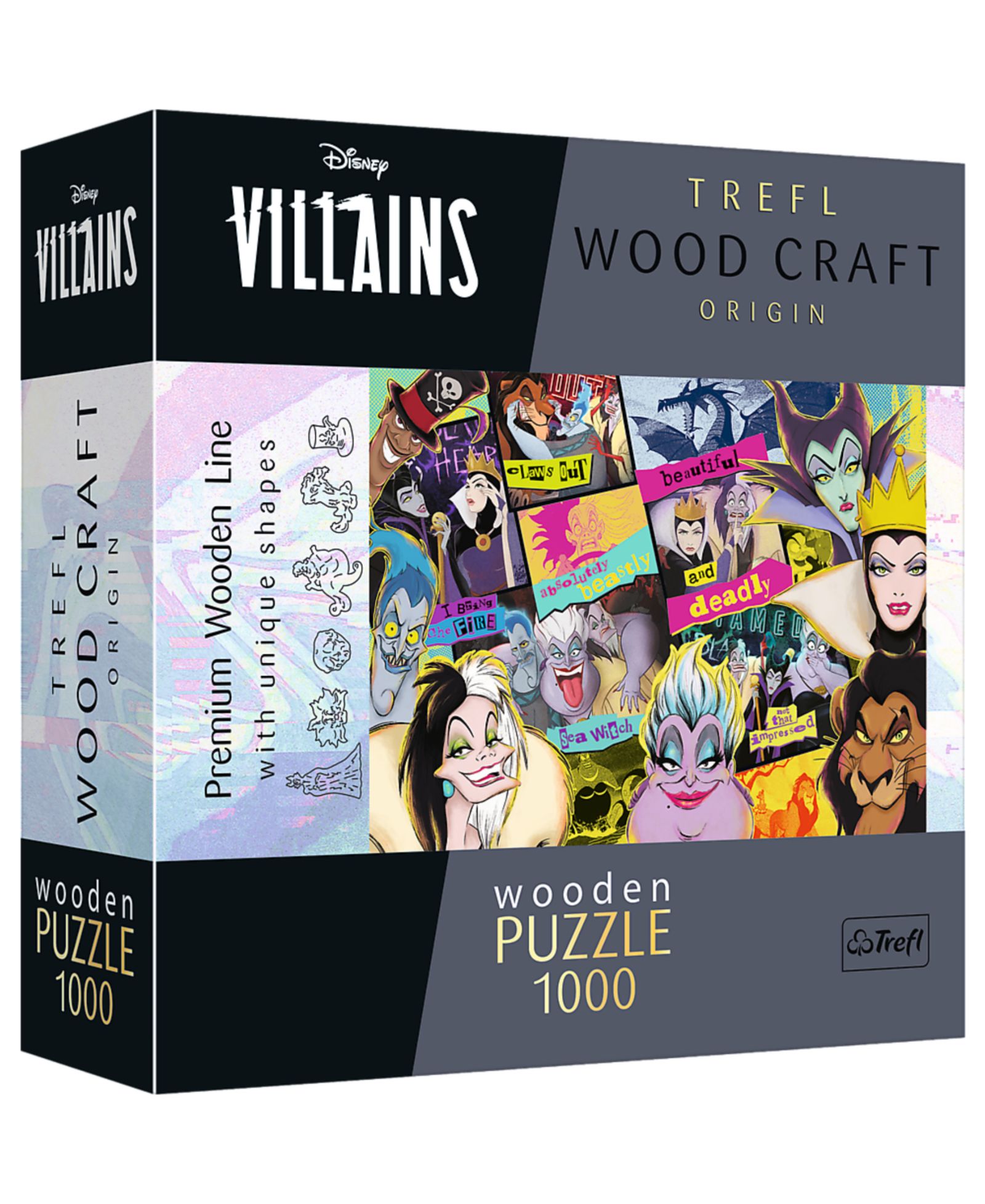 Деревянный пазл Trefl Wood Craft 1000 Piece - Disney's Villains