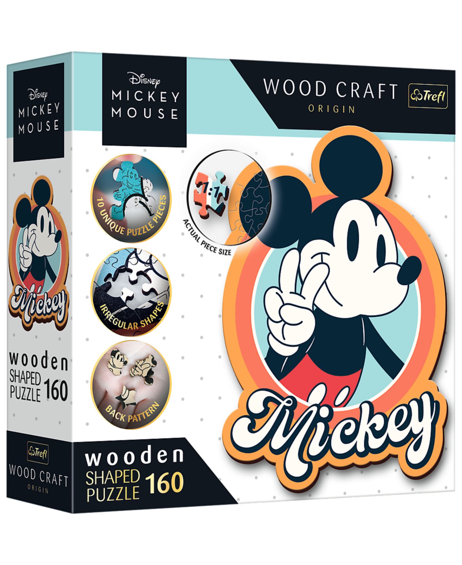 Деревянный пазл Trefl Disney's Mickey Mouse, 160 Piece