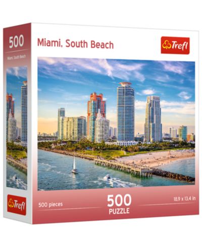 Trefl Miami, South Beach 500-Piece Jigsaw Puzzle, Ages 10+