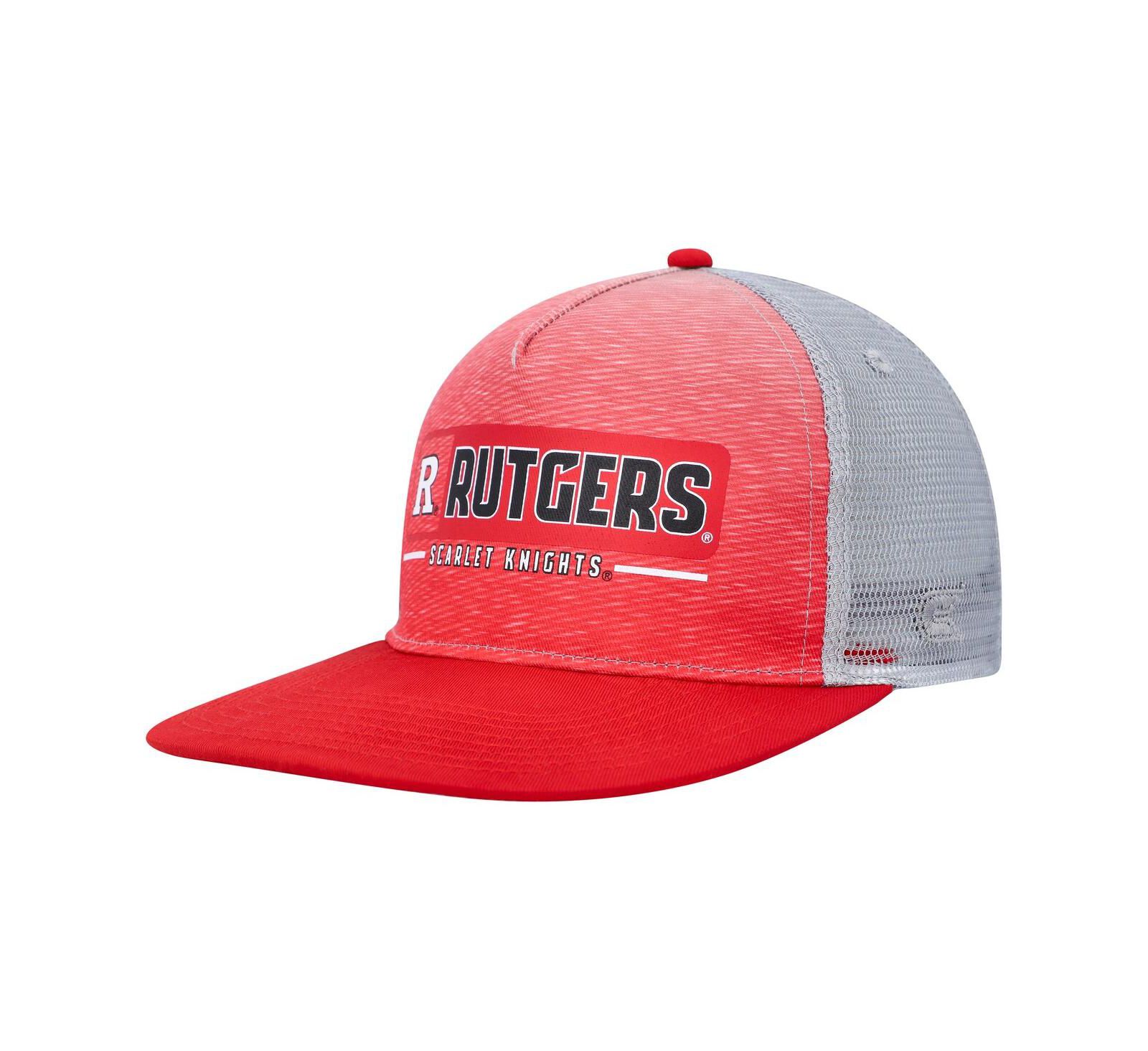 Men's Colosseum Scarlet, Gray Rutgers Scarlet Knights Snapback Hat
