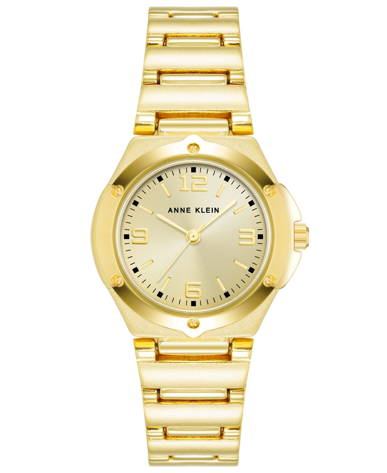 Anne Klein Женские наручные часы Quartz с золотистым сплавом браслетом 29mm