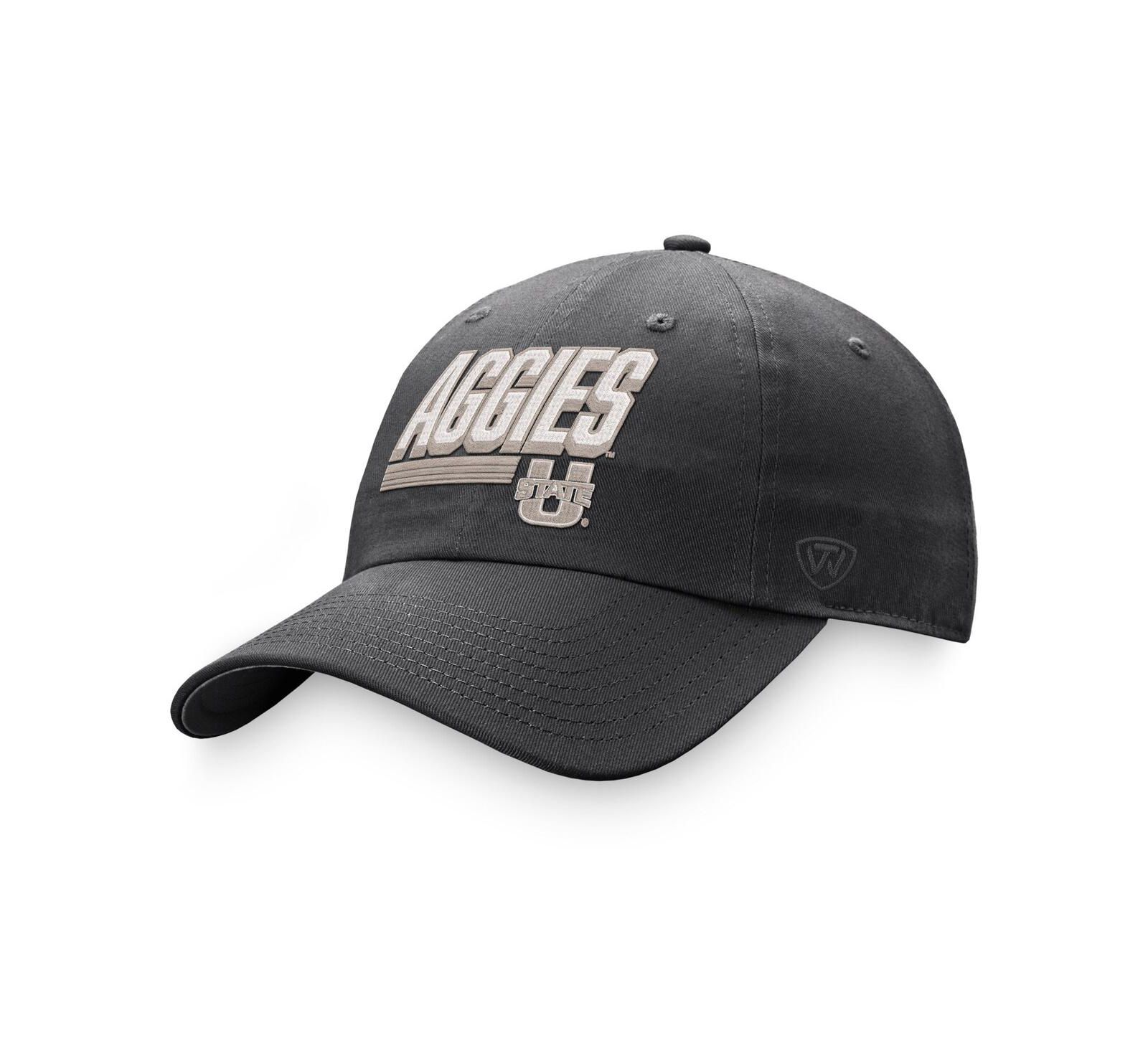 Мужская кепка Top of the World Charcoal Utah State Aggies Slice Adjustable