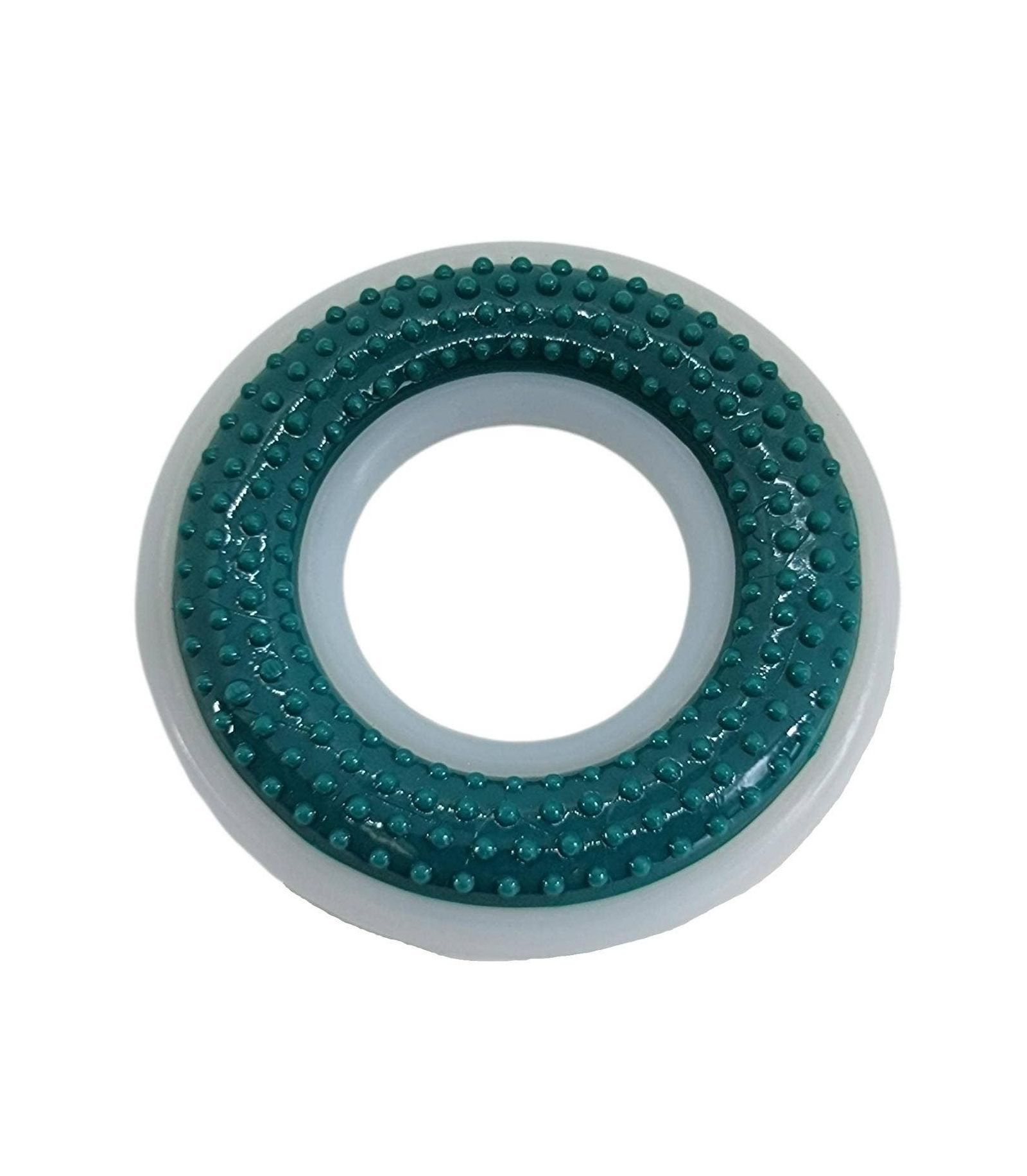 Durable Nylon/TPR Dental Dog Chew Ring - for Enhanced Oral Care, Dental Hygiene, and Engaging Playtime - 4"