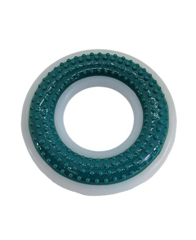 Durable Nylon/TPR Dental Dog Chew Ring - for Enhanced Oral Care, Dental Hygiene, and Engaging Playtime - 4"