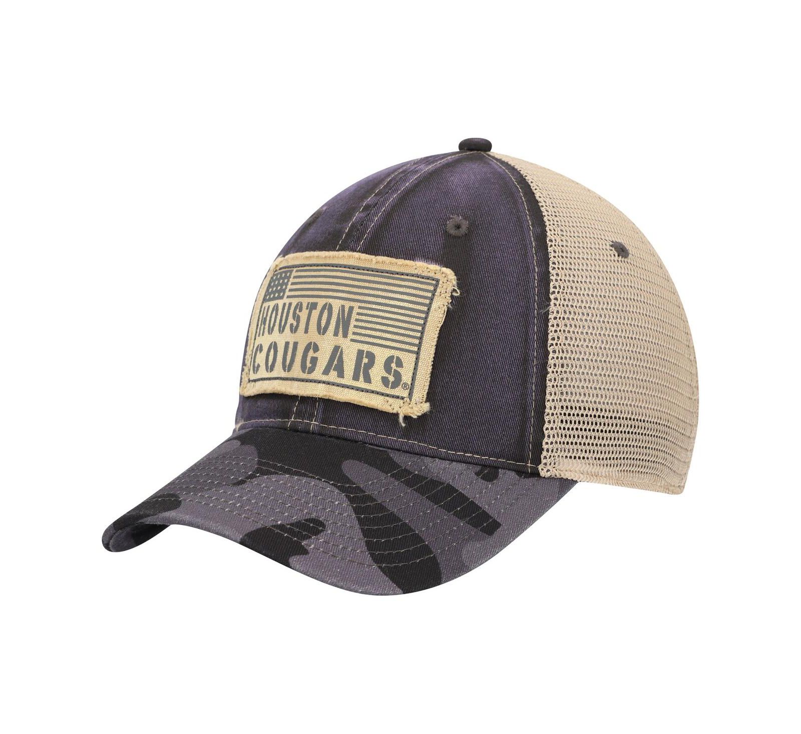 Colosseum Мужская Charcoal Houston Cougars OHT Military-Inspired Appreciation United Trucker Snapback Hat
