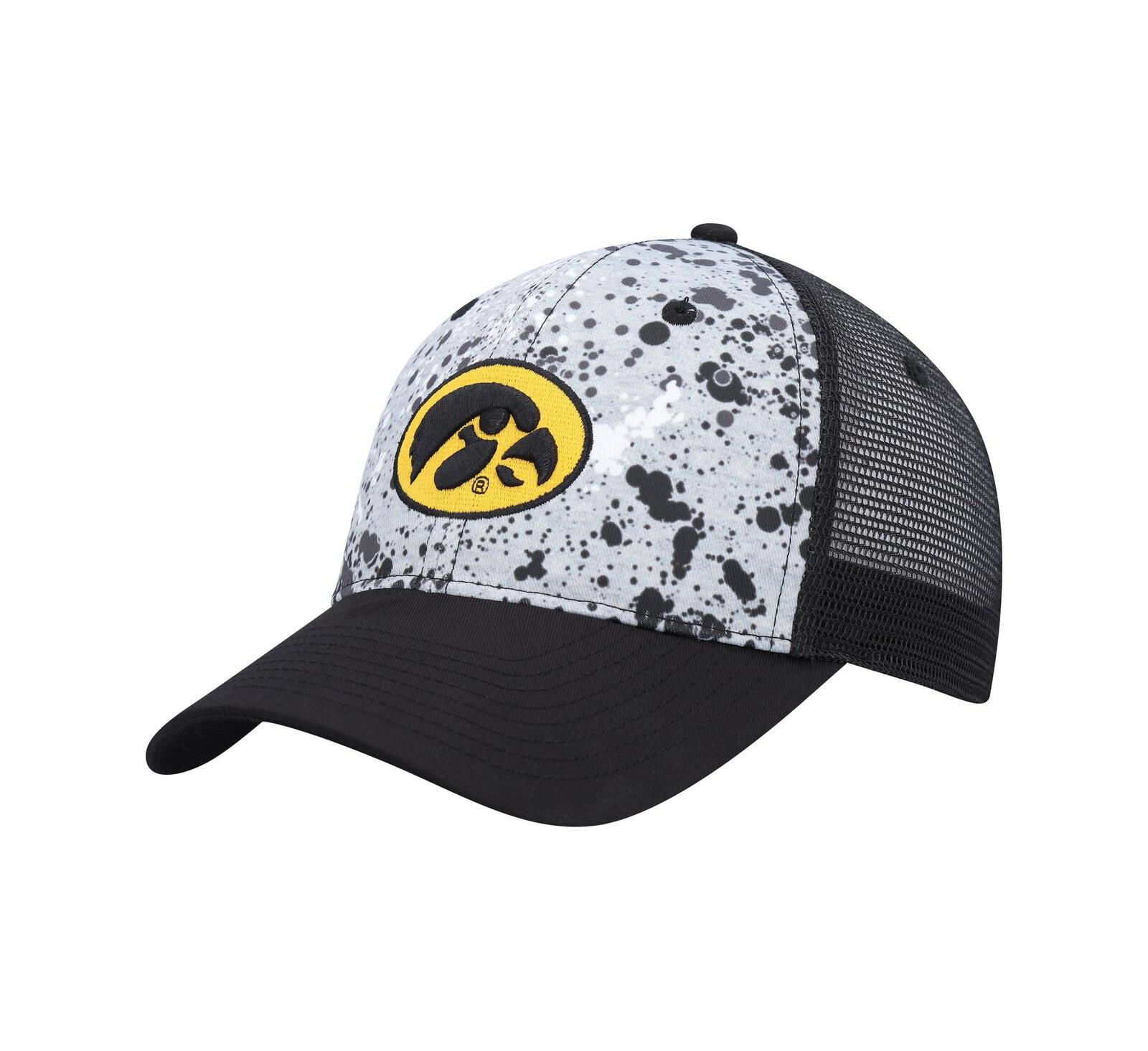 Мужская кепка Colosseum Iowa Hawkeyes Love Fern Trucker Snapback Gray/Black