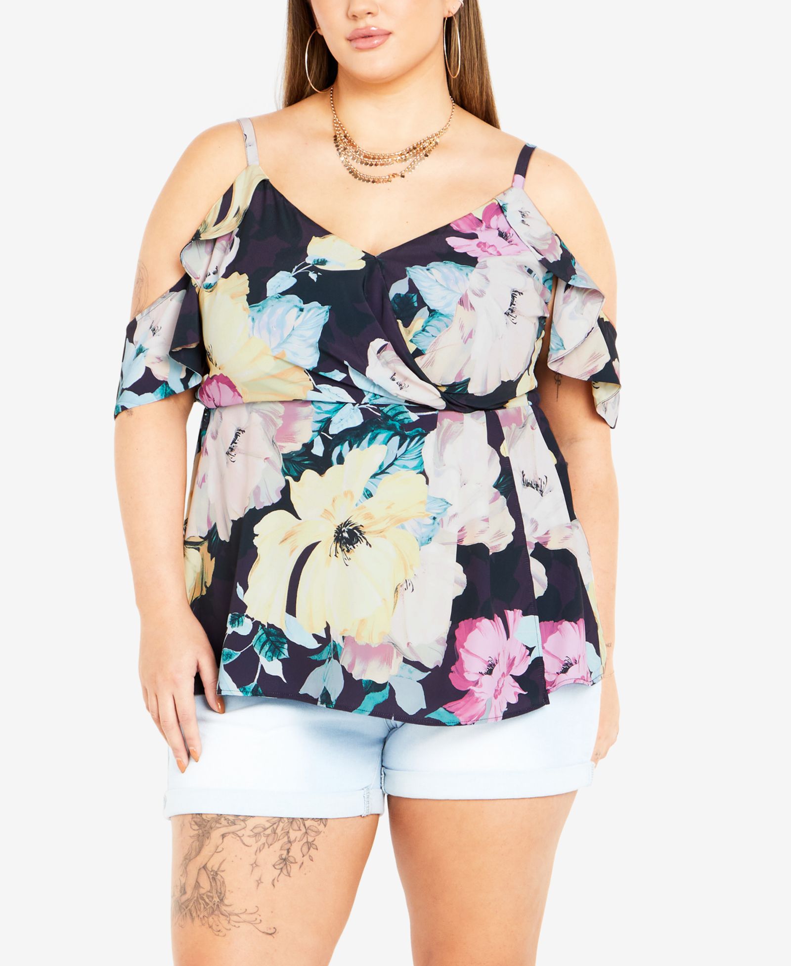 Топ CITY CHIC Plus Size Kallie Print
