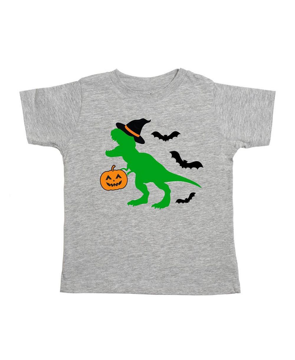 Sweet Wink детская футболка с коротким рукавом для Хэллоуина, принт Trick Rawr Treat