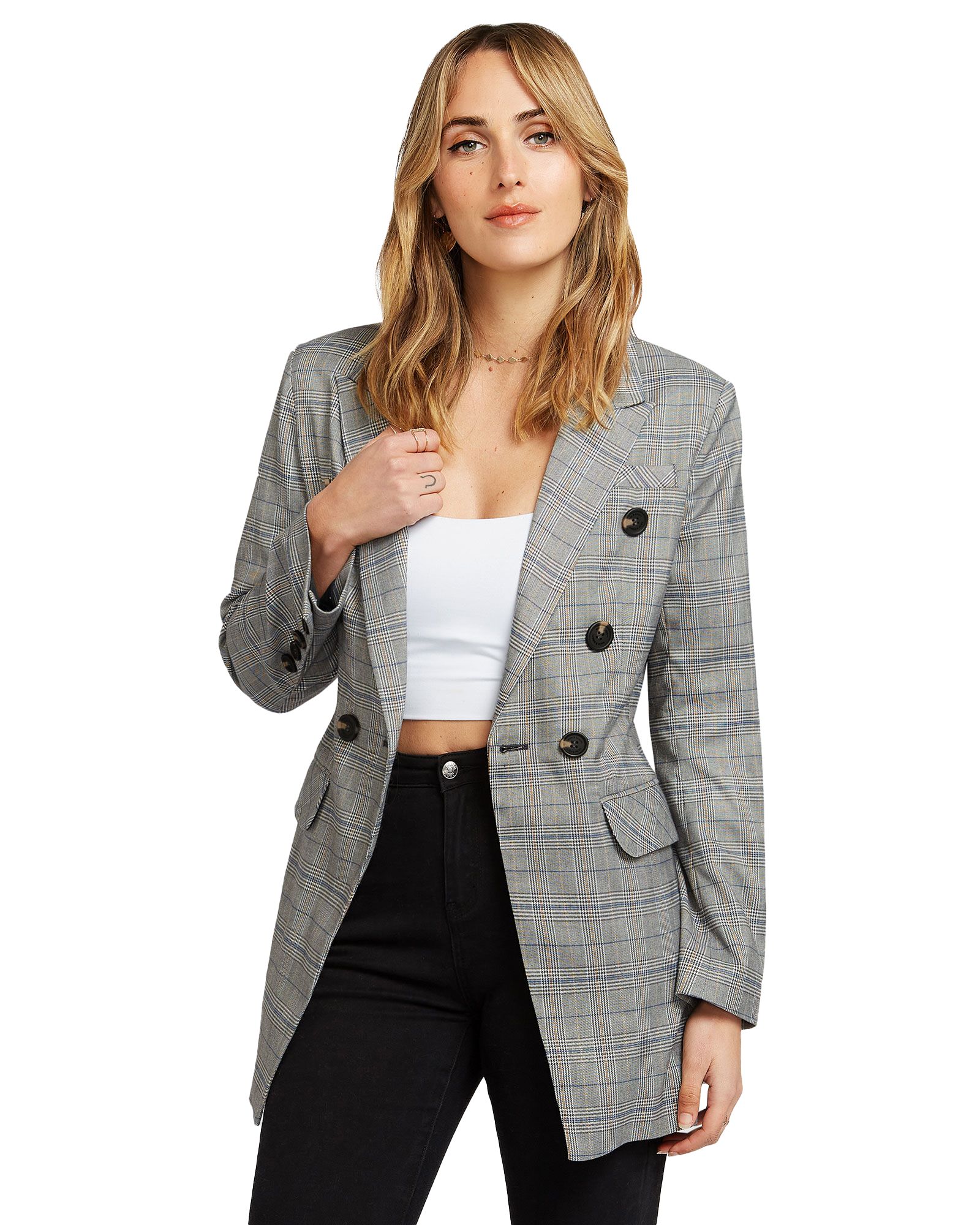 Блейзер Belle & Bloom Too Cool For Work Plaid