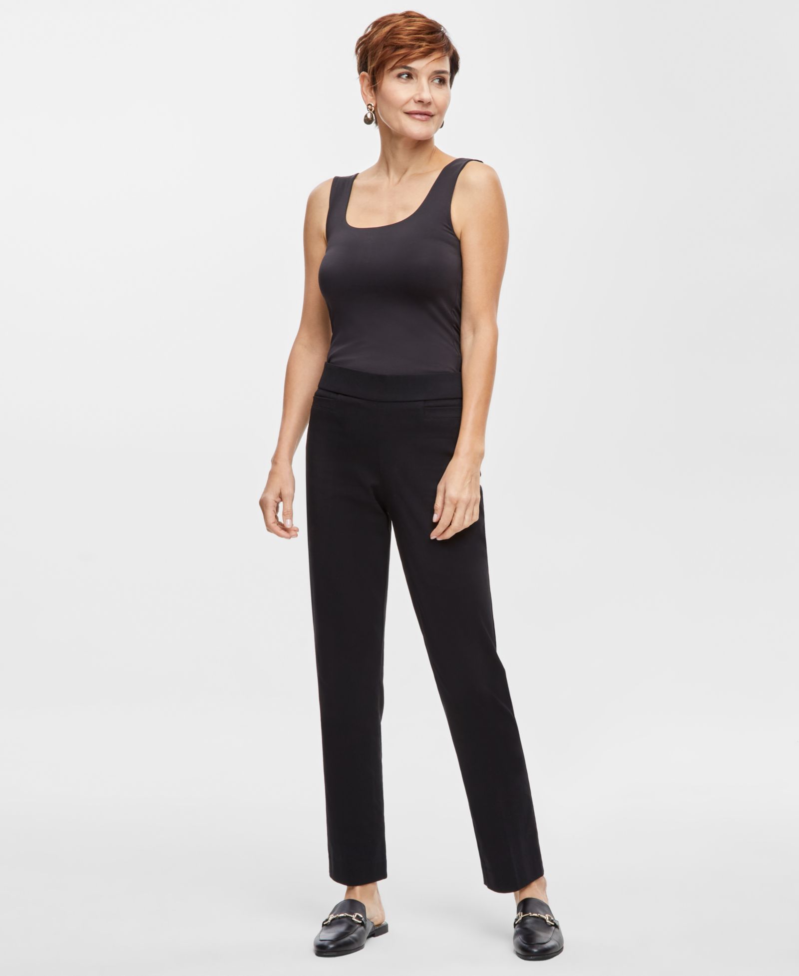 JM Collection Women's Tummy Control Pull-On Slim-Leg Pants, Exclusively at Macy's