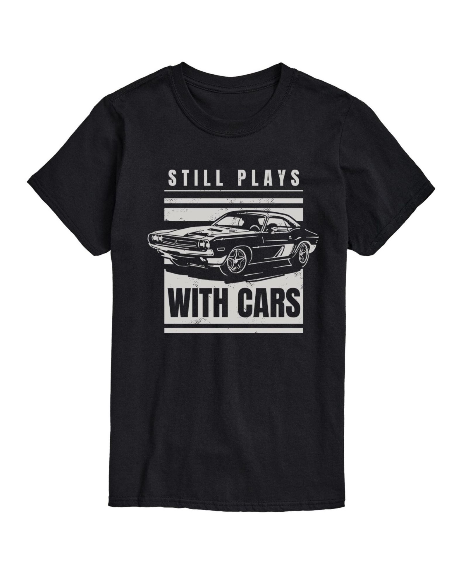 AIRWAVES Men's Still Play With Cars Short Sleeve T-shirt