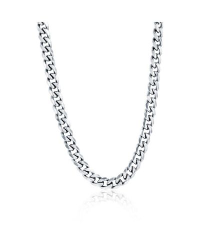 Цепочка-колье Metallo из нержавеющей стали Cuban Chain