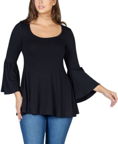 24seven Comfort Apparel Женский туника с широкими рукавами