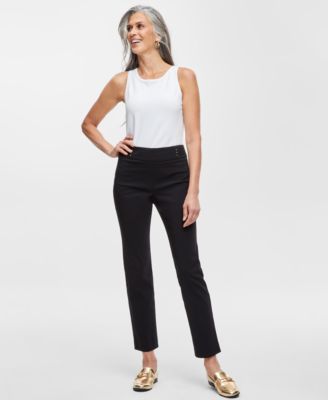Женские брюки с высокой посадкой JM Collection Tummy Control Mid rise Pull-On