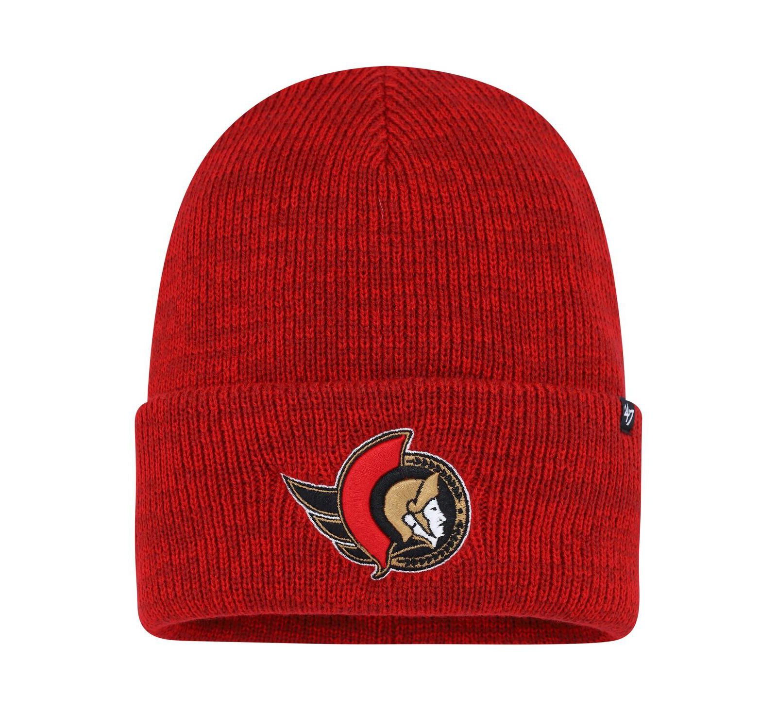 '47 Brand Мужская вязаная шапка с отворотом Ottawa Senators Brain Freeze, красная
