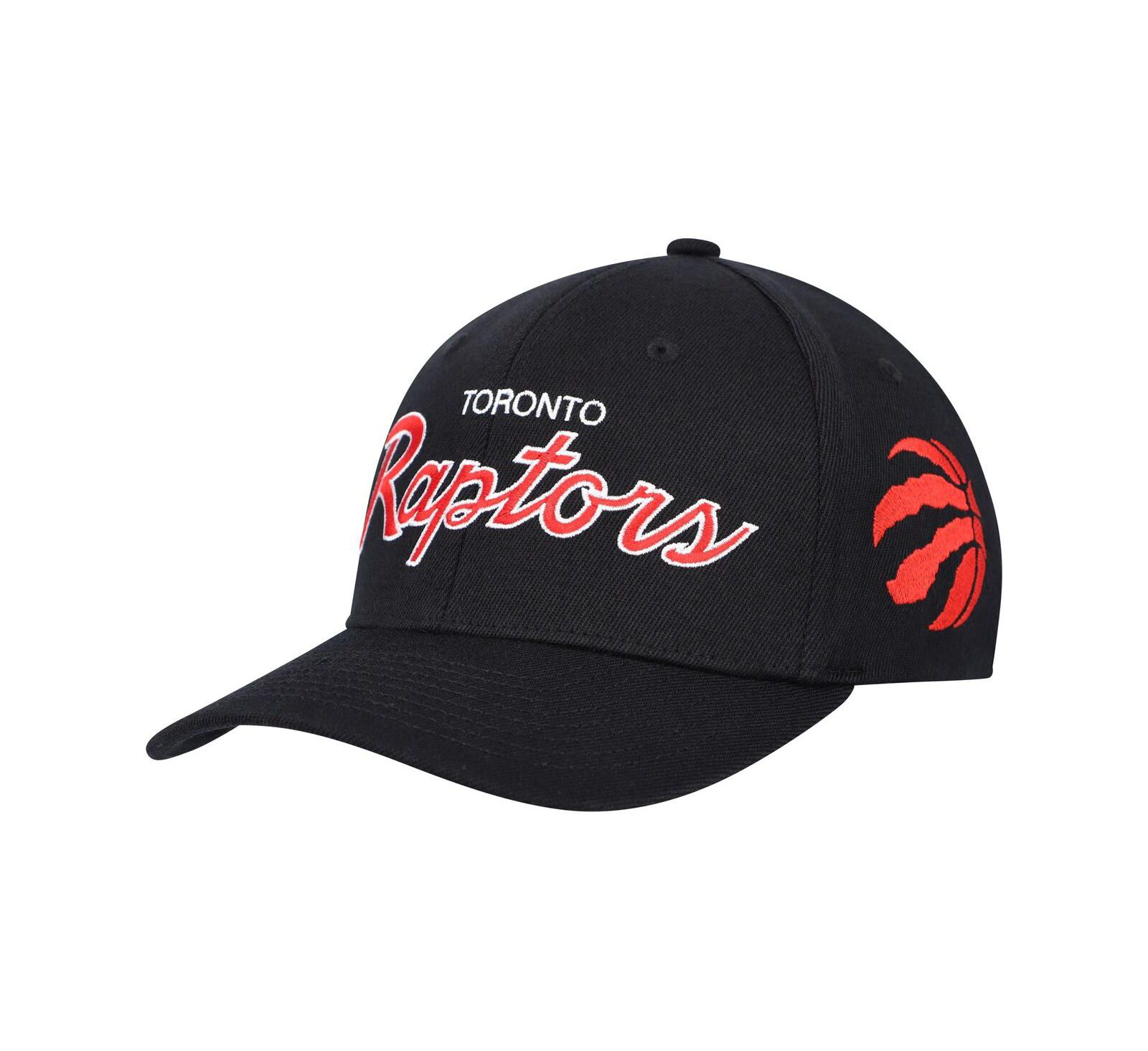 Мужская кепка Mitchell & Ness Black Toronto Raptors MVP Team Script 2.0 Stretch Snapback