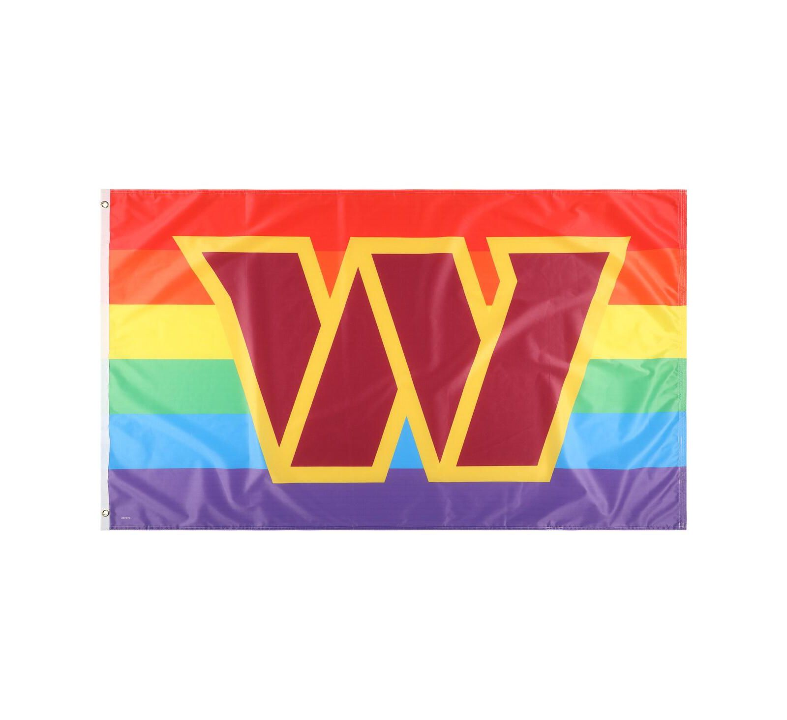 Флаг Wincraft Washington Commanders Pride Deluxe односторонний, 3' x 5'