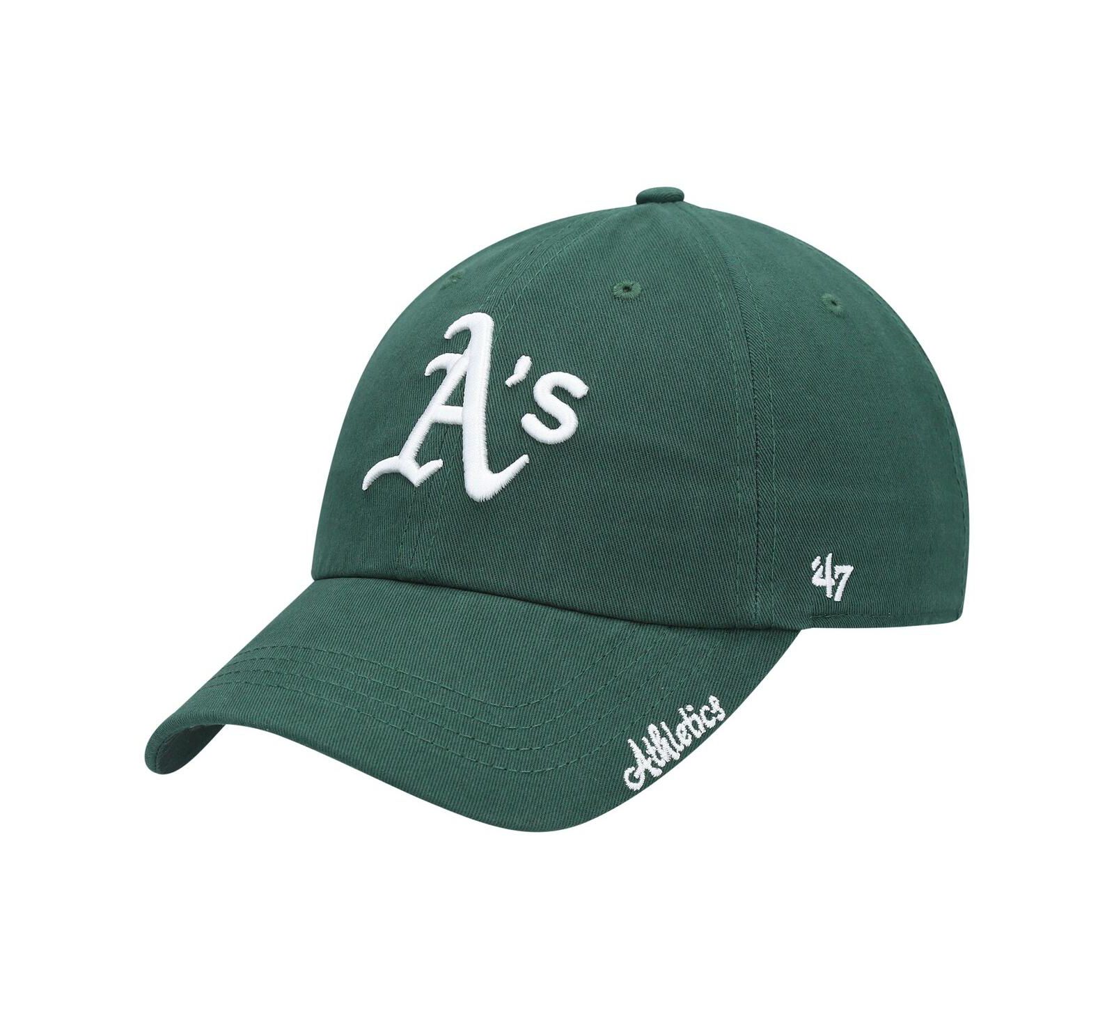 Women's '47 Brand Green Oakland Athletics Team Miata Clean Up Adjustable Hat