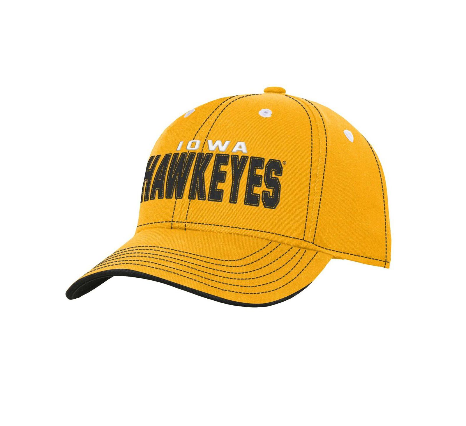 Регулируемая кепка для мальчиков и девочек Iowa Hawkeyes Old School Slouch