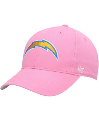 Детская регулируемая кепка '47 Brand Pink Los Angeles Chargers Rose MVP