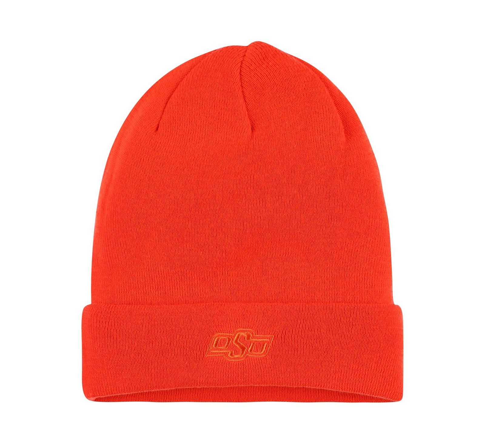 Мужская вязаная шапка Nike Orange Oklahoma State Cowboys Tonal Cuffed Knit Hat