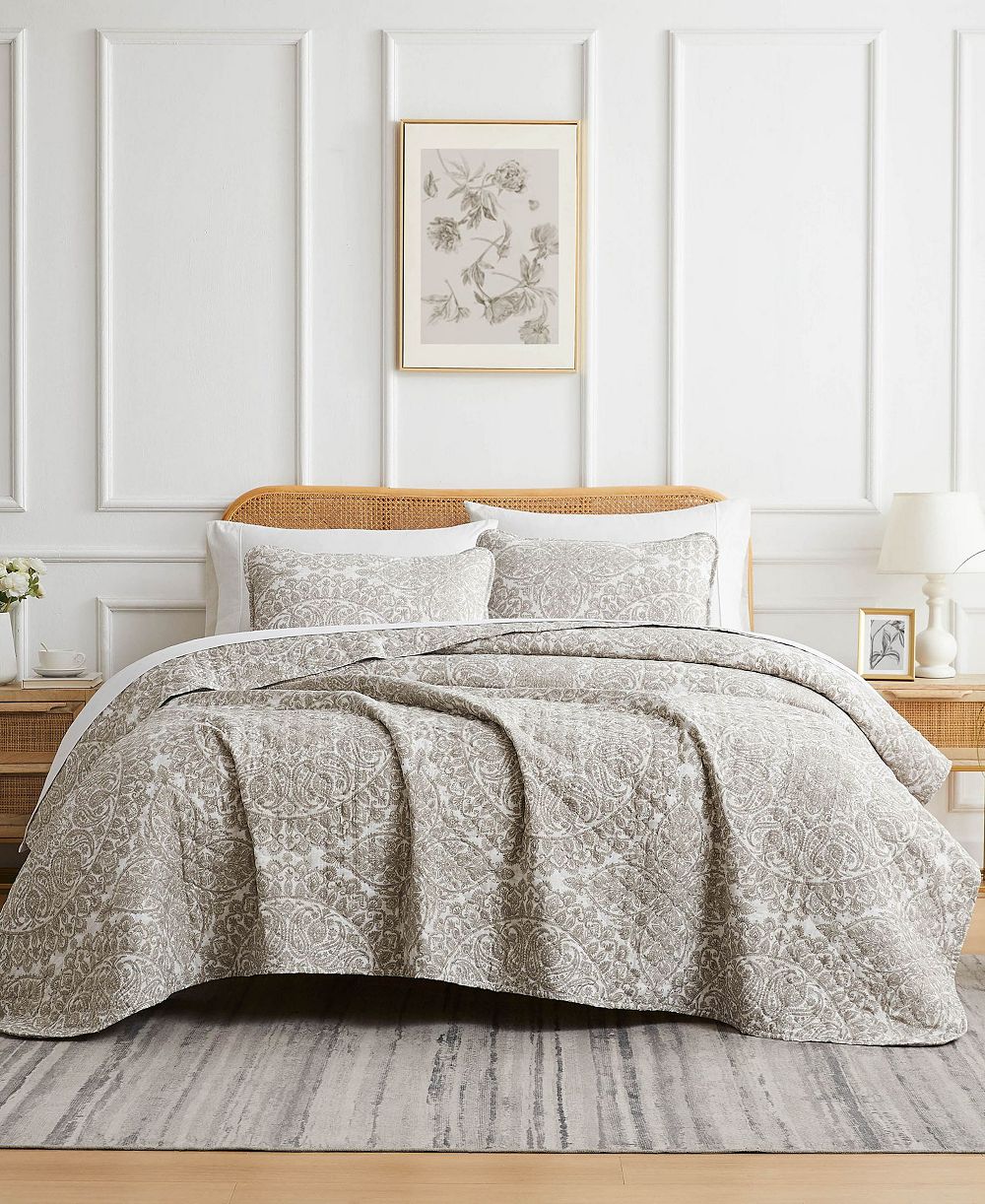 Southshore Fine Linens Ashanti Oversized 3 Piece Quilt Set, King/California King