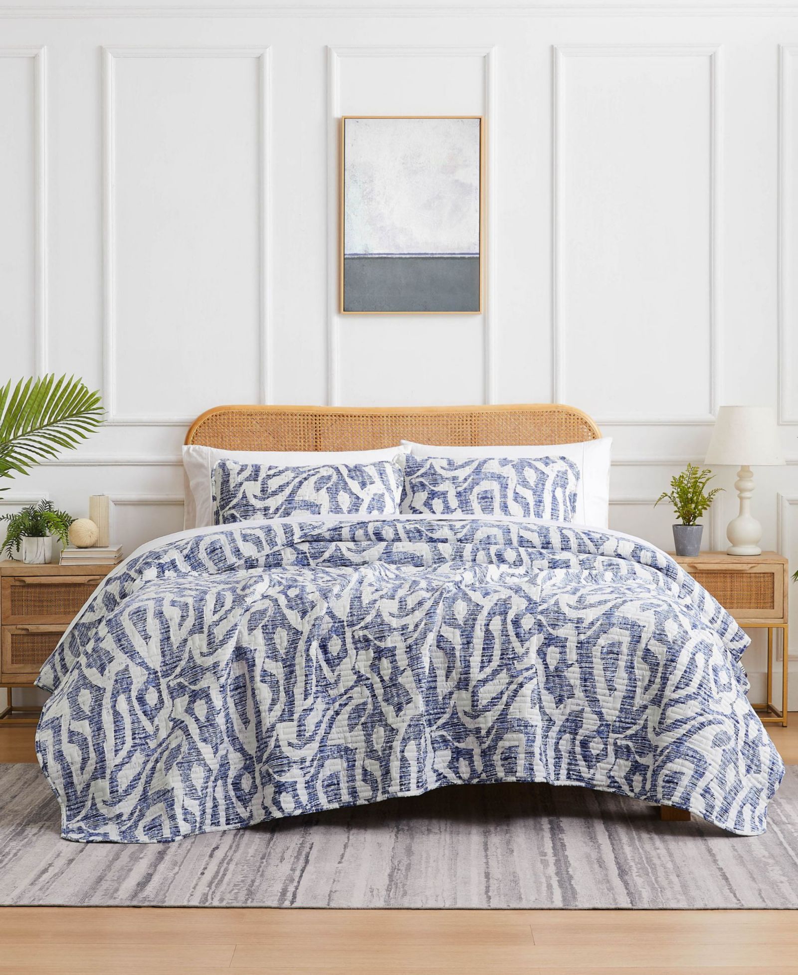 Southshore Fine Linens Khari Oversized 3 Piece Quilt Set, Full/Queen
