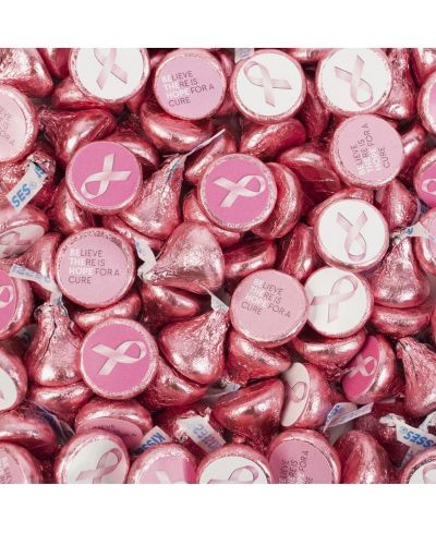 Шоколад Just Candy Breast Cancer Awareness Hershey's Kisses, 90 Pieces