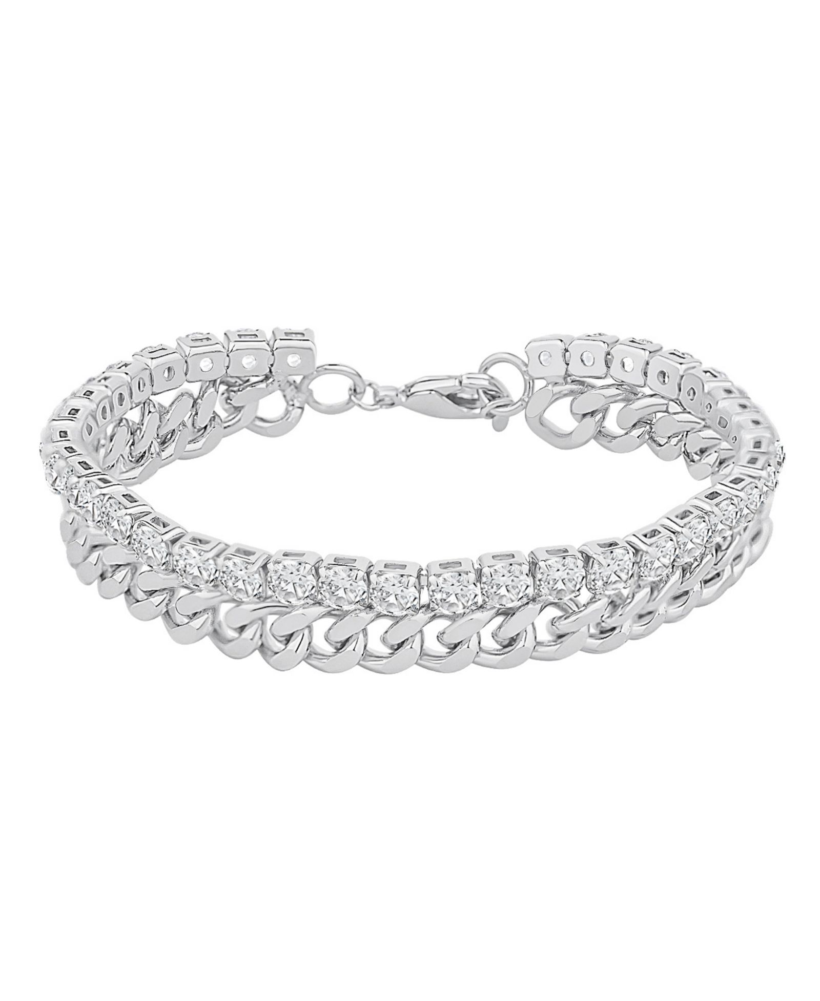 Браслет And Now This Cubic Zirconia Double Row Tennis
