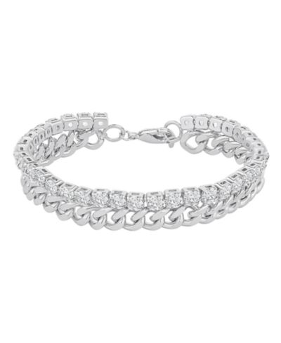 And Now This Cubic Zirconia Double Row Tennis Bracelet