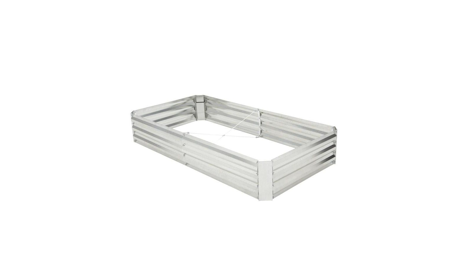 Приподнятая садовая грядка Slickblue Metal Galvanized с открытым основанием