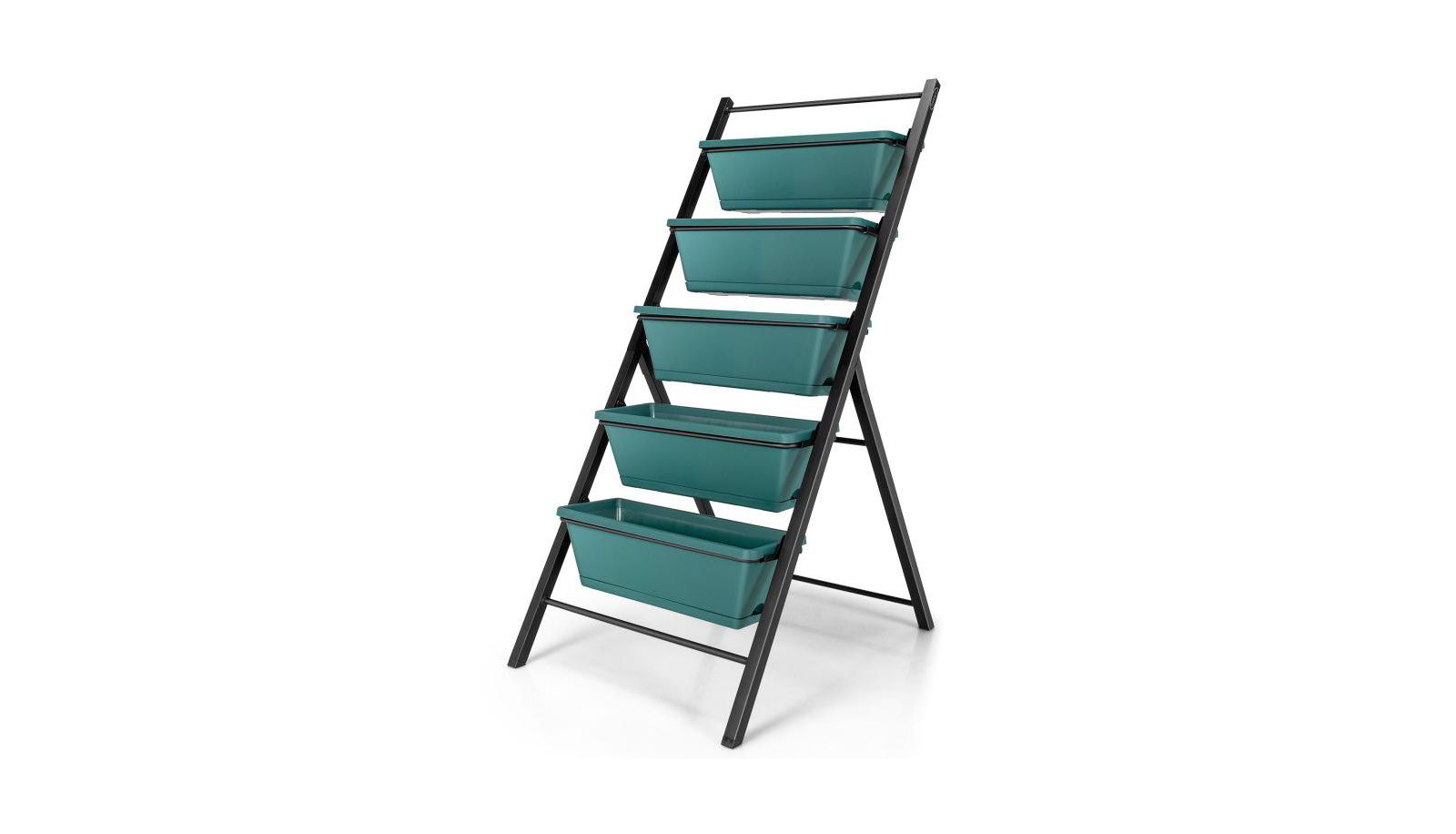 5-tier Vertical Garden Planter Box Elevated Raised Bed with 5 Container