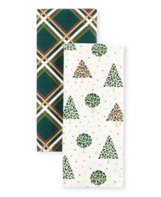 Набор кухонных полотенец kate spade new york Holiday Confetti Acrobat Plaid, 2 шт., 17" x 28"