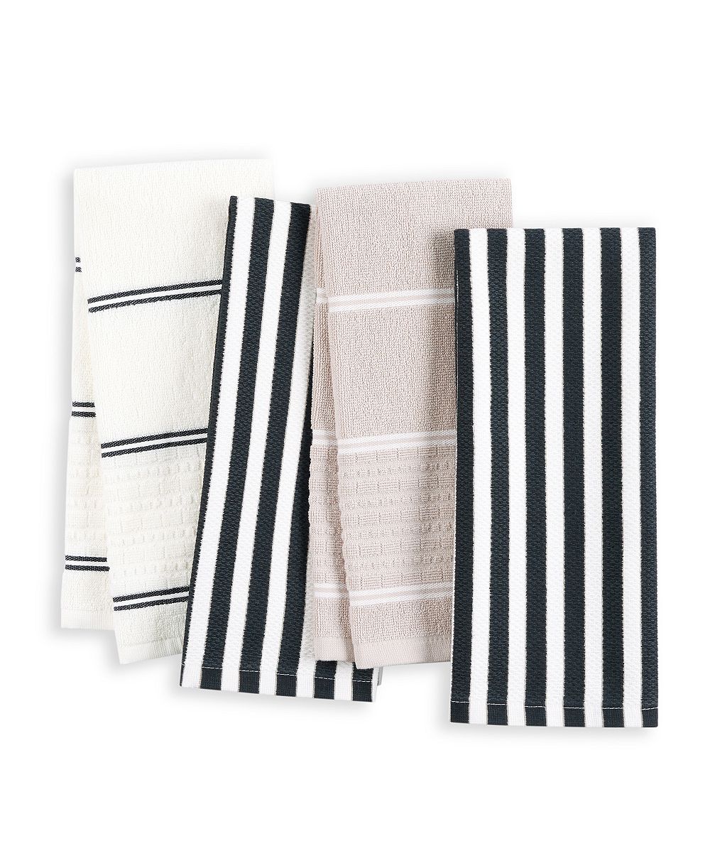 Кухонные полотенца kate spade new york Botanical Stripe, 4-Pack, 17" x 28"