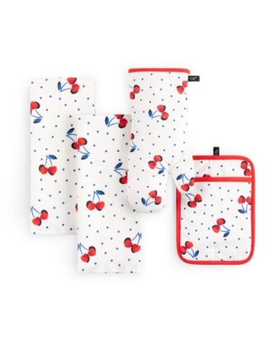 Набор кухонных полотенец и прихваток kate spade new york Cherry Dot, 4-Pack
