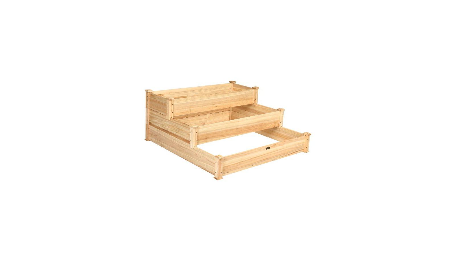 Деревянная приподнятая грядка Slickblue 3 Tier Elevated Vegetable Garden Bed