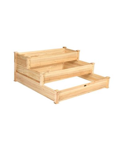 Деревянная приподнятая грядка Slickblue 3 Tier Elevated Vegetable Garden Bed