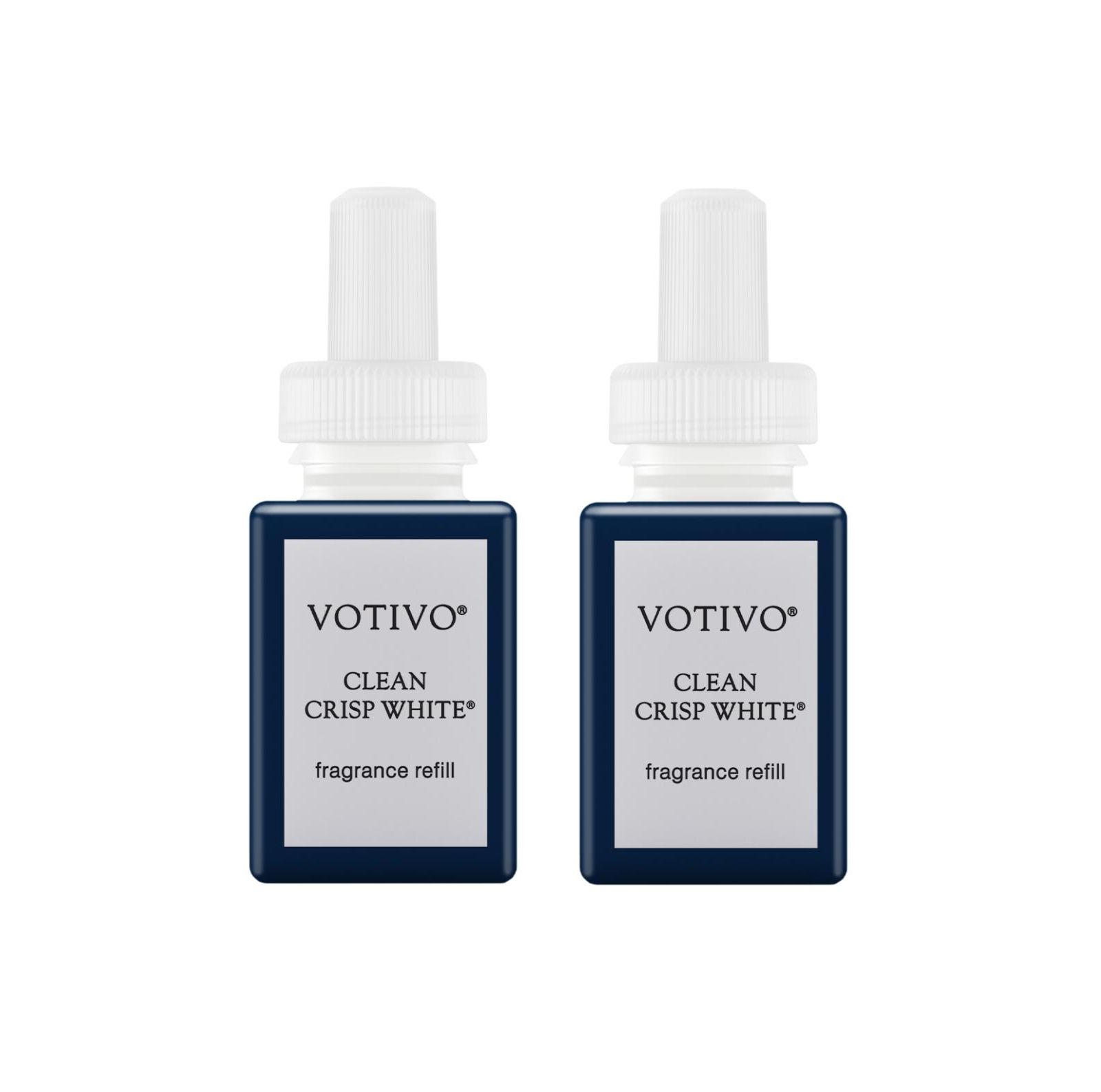 Pura and Votivo - Clean Crisp White - Ароматизатор для умных диффузоров - освежитель воздуха - ароматерапия для спальни и гостиной, 2 шт