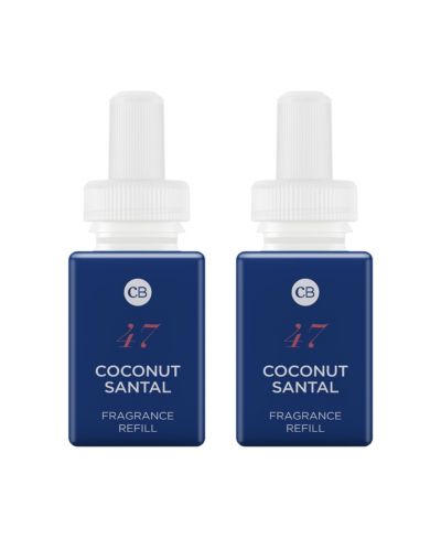 Pura and Capri Blue - Coconut Santal - Ароматизатор для умных диффузоров, освежитель воздуха для спальни и гостиной, 2 шт.