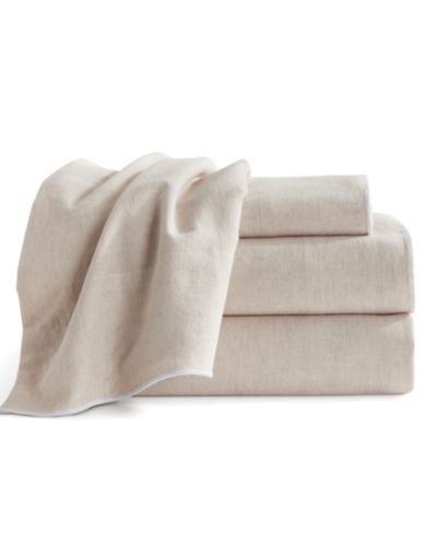 DKNY Комплект из 4 простыней из смеси льна и модала, Queen