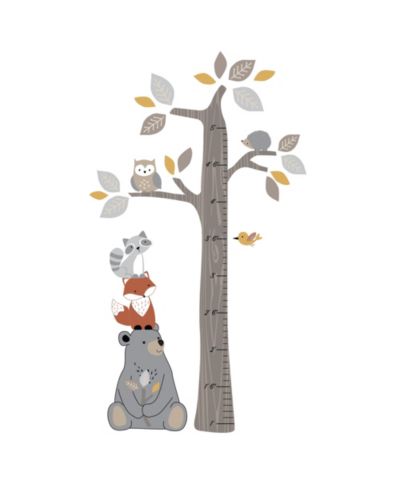 Настенные наклейки Lambs & Ivy Woodland Forest Tree с животными, 35” X 62”