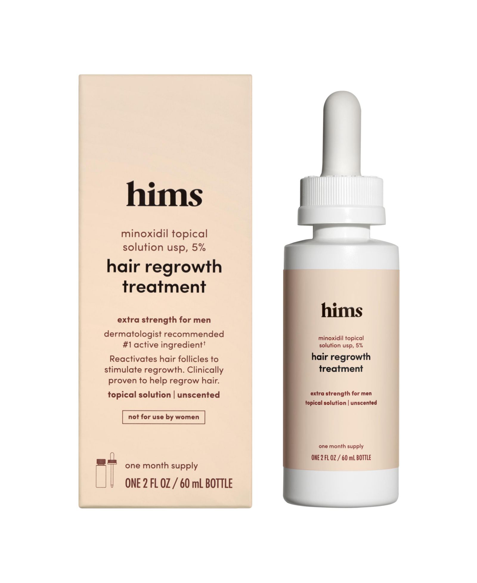 Hims & Hers Hair Regrowth Treatment Minoxidil 5% Topical Serum