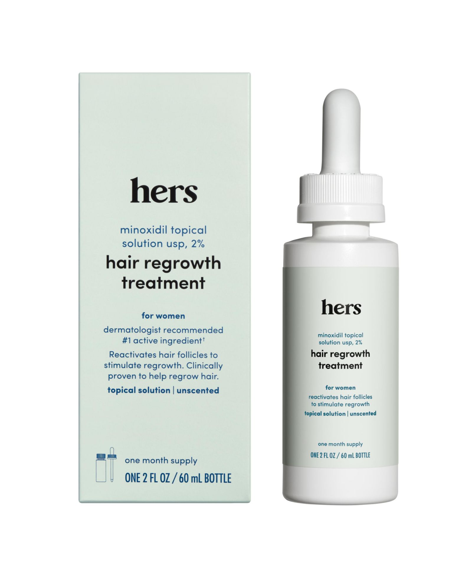Hims & Hers Hair Regrowth Treatment Minoxidil 2% Topical Serum