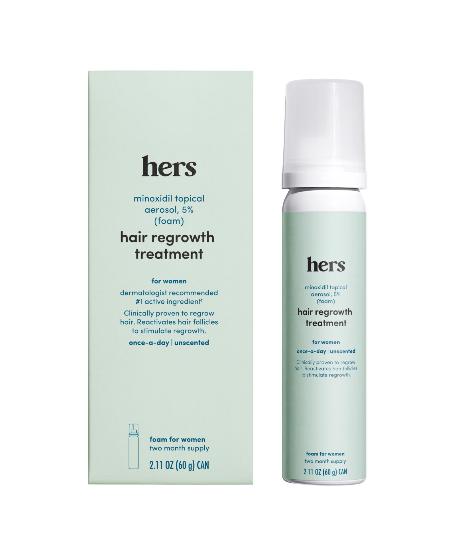Hers  Hair Regrowth Treatment Minoxidil 5% Topical Foam