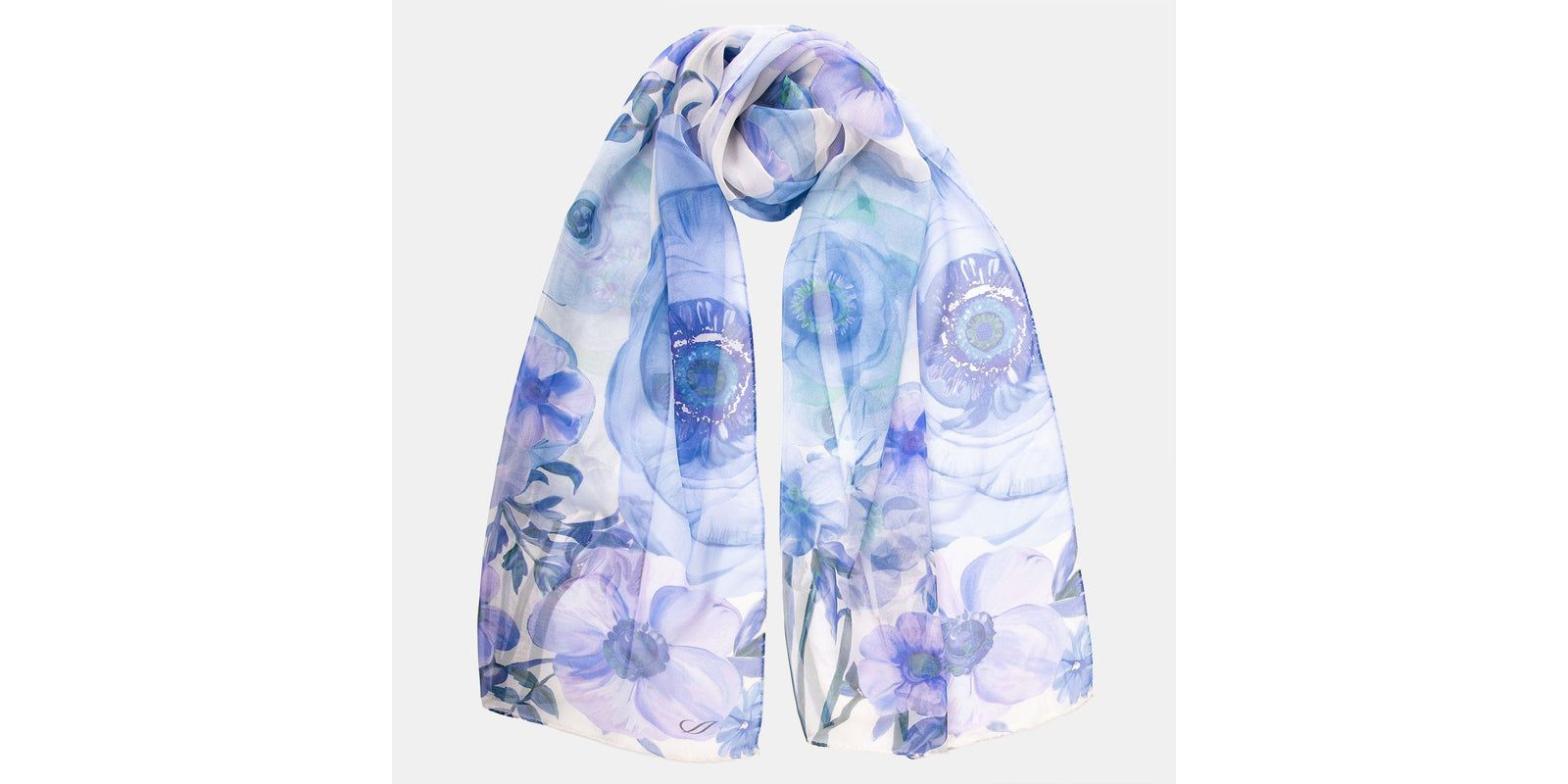 Campo de' Fiori - Long Sheer Silk Scarf for Women