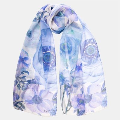 Campo de' Fiori - Long Sheer Silk Scarf for Women